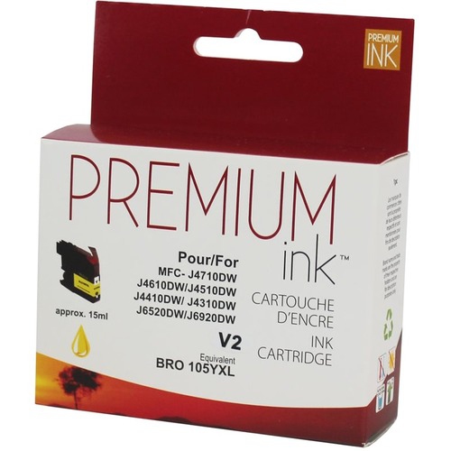 Premium Ink Ink Cartridge - Alternative for Brother LC105Y - Yellow