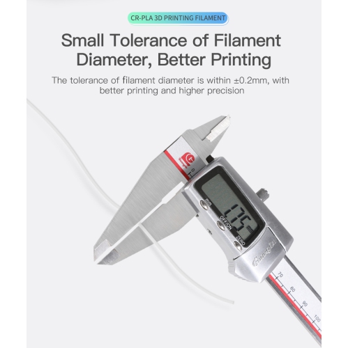 Paquet de 6 filaments en plastique PLA de 1,75 mm et 1 kg de Creality CR, couleurs variées