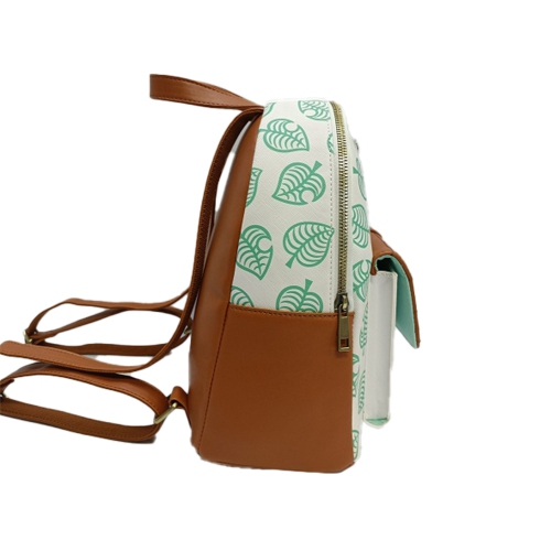 Animal Crossing Tom Nook Leaf Collage Mini Backpack