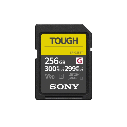 Carte mémoire SDXC UHS-II DE série G TOUGH de 256 Go de Sony