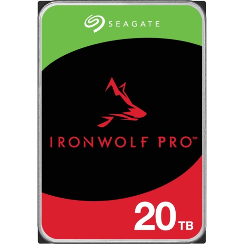 Disque dur interne d'ordinateur de bureau SATA 6Gb Gb/s 3,5 po IronWolf Pro 20&nbsp;To 7200&nbsp;tr/min de Seagate