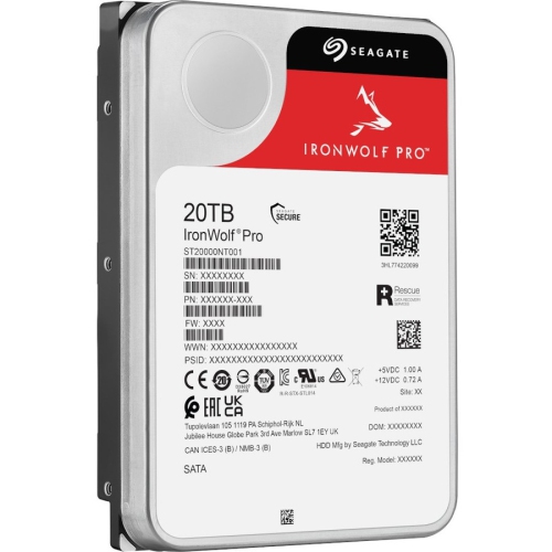 Seagate IronWolf Pro 20TB 3.5" 7200RPM SATA 6Gb/s Desktop Internal Hard Drive -