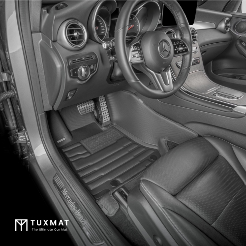 TuxMat - for Mercedes-Benz GLC 2016-2022 Models - Custom Car Mats - Maximum Coverage, All Weather, Laser Measured - This Full Set Includes 1st and
