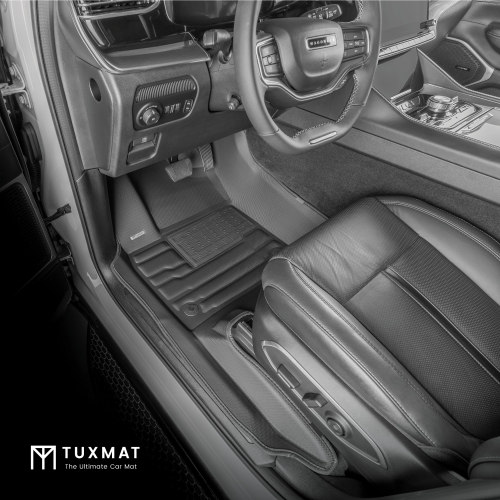 TuxMat - for Jeep Wagoneer 8-Seater 2022-2026 Models - Custom Car Mats - Maximum Coverage, All Weather, Laser Measured - This Full Set Includes 1st,