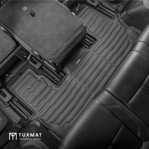 TuxMat - for Jeep Wagoneer 8-Seater 2022-2026 Models - Custom Car Mats - Maximum Coverage, All Weather, Laser Measured - This Full Set Includes 1st,