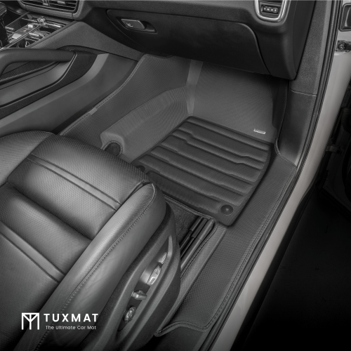 TuxMat - for Porsche Cayenne E-Hybrid 2019-2026 Models - Custom Car Mats - Maximum Coverage, All Weather, Laser Measured - This Full Set Includes 1st