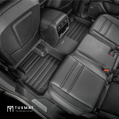TuxMat - for Porsche Cayenne E-Hybrid 2019-2026 Models - Custom Car Mats - Maximum Coverage, All Weather, Laser Measured - This Full Set Includes 1st