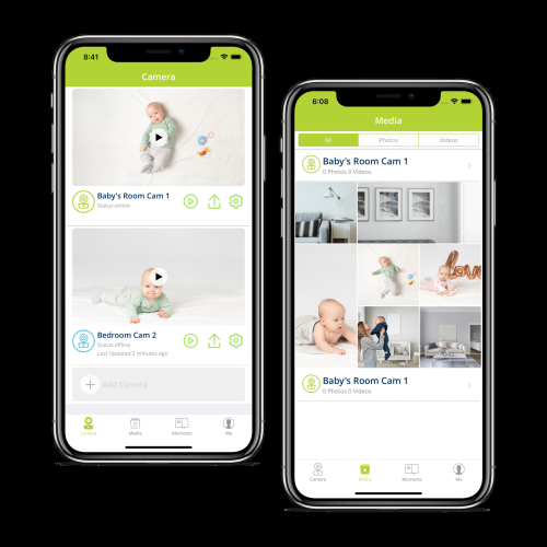 Caméra supplémentaire iQ de Bebcare - caméra supplémentaire pour interphone de surveillance hybride HD Wi-Fi iQ de BBEcare