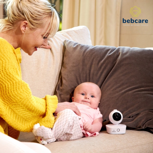 Bebcare iQ - Smart HD Baby Monitor&nbsp;: vidéo Full HD 1080p, panoramique et inclinaison, capteur de température, alerte de mouvement et de son,