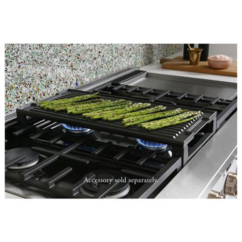 Café 48" 8.25 Cu Ft Double Oven 6-Burner Freestanding Dual Fuel Air Fry Range - Matte Black