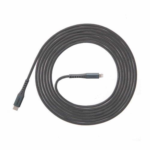 Ventev ChargeSync Alloy USB-C to Lightning Cable 10ft | Steel