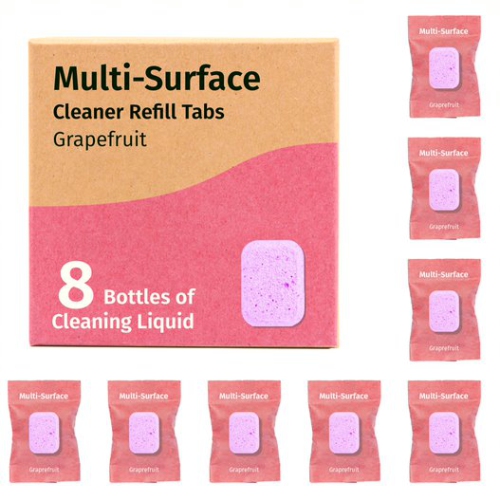 SKADU  Multi-Surface All Purpose Cleaner Tablets | Pack Of 8 - Grapefruit