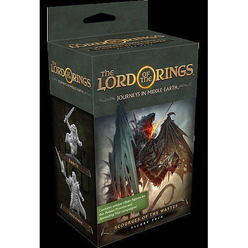 FANTASY FLIGHT GAMES  The Lord Of The Rings: Journeys In Middle-Earth - Scourges Of The Wastes Figure Pack 1-5+ Players, Ages 15+, 60-120 Minutes