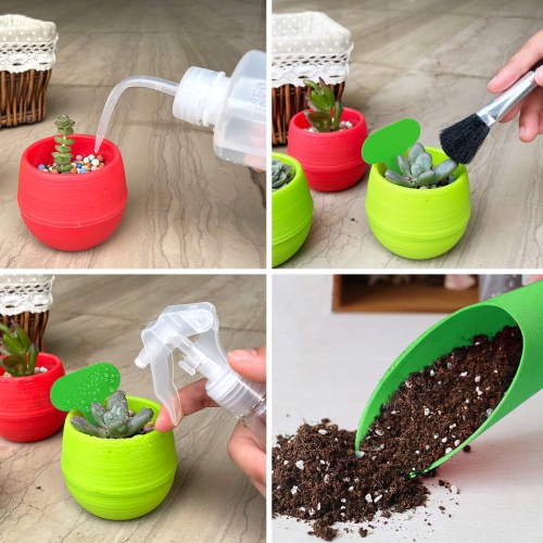 Furniture One 31PCS Mini Succulent Gardening Tools Set Transplanting-Green