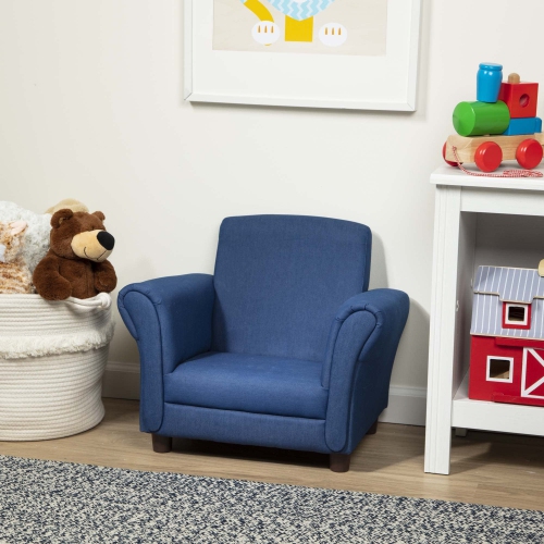 Fauteuil pour enfants 46.48 cm H x 44.45 cm L x 58.42 cm denim Furniture One