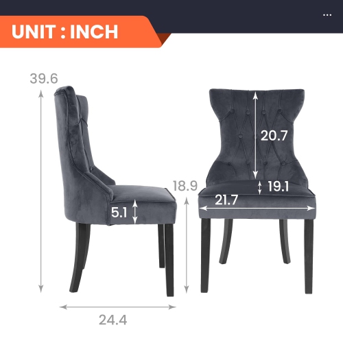 Furniture One Dining Chairs of 2 Grey