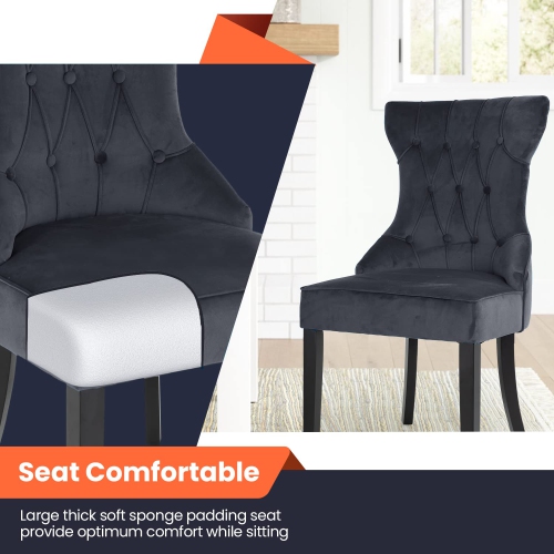 Furniture One Dining Chairs of 2 Grey