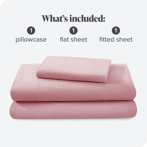 Bare Home Flannel Sheet Set 100% Cotton, Velvety Soft Heavyweight - Double Brushed Flannel - Deep Pocket