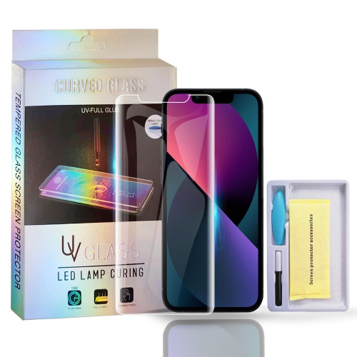 Pour protecteur d’écran en gel de haute qualité pour protection des yeux iPhone 12 Pro Max d’Apple, verre trempé/colle liquide, protecteur d’écran