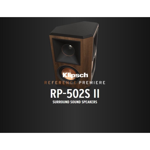 Klipsch Reference Premiere RP-502S II Dual 5.25”Surround Sound Speakers -Pair (RP502SWII)