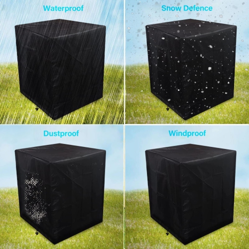Furniture One Air Conditioner Cover 30 x 30 x 32 inches Black