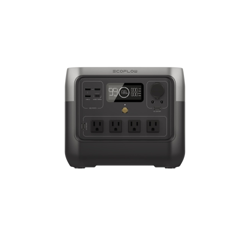Station d'alimentation portative RIVER 2 Pro d'EcoFlow Batterie LiFePO4 768 Wh, recharge rapide 70 Min, 4 prises c.a. 800 W pour le