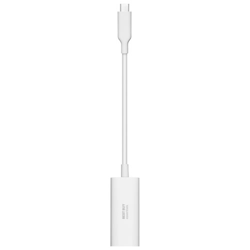 Best Buy essentials™ USB-C to Ethernet Adapter White BE-PA2CEW23
