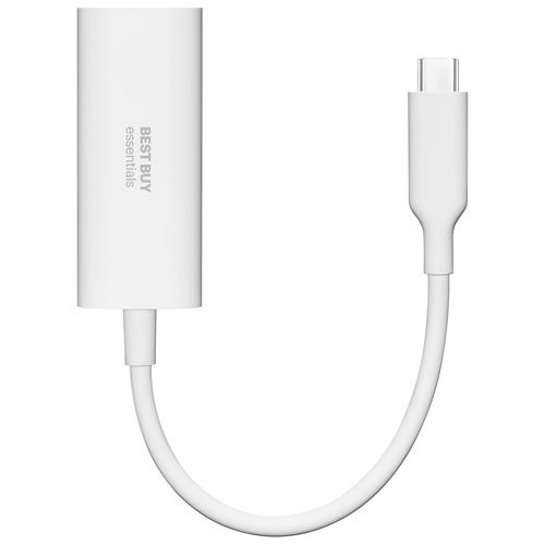 Best Buy Essentials USB-C to Ethernet Adapter (BE-PA2CEW23-C) - Only at Best Buy