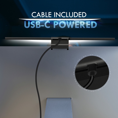 IMPOTEK LED Monitor Light bar, Smart Screen Lamp with Anti-Glare, Touch Control, Auto-dimming, Timer Power Off Features USB Powered - MLB-X11