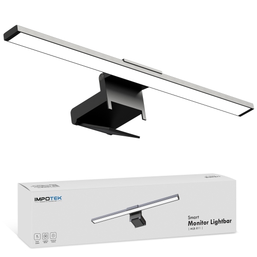 IMPOTEK LED Monitor Light bar, Smart Screen Lamp with Anti-Glare, Touch Control, Auto-dimming, Timer Power Off Features USB Powered - MLB-X11