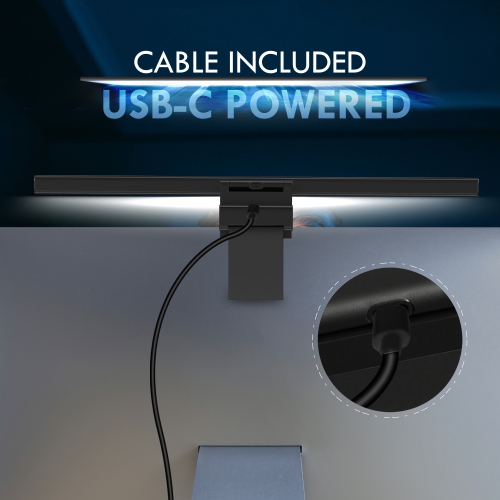 IMPOTEK LED Monitor Lamp, Smart Screen Light Bar with Anti-Glare, Touch Control, Brightness Adjustment Features, USB Powered - MLB-X10
