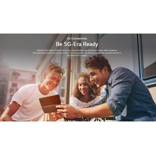 Refurbished - LG V60 ThinQ (5G) 6.8 inch Single Screen 8GB(RAM)+128GB LM-V600TM Classy Blue Unlocked - Certified Refurbished