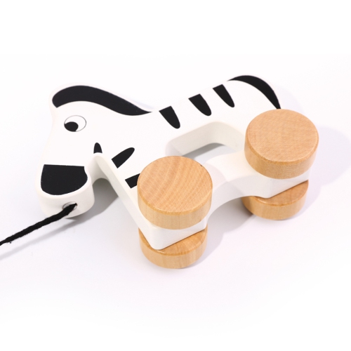 TOOKYLAND Zebra Along Pull Toy - Made of Wood, Ages 18m+