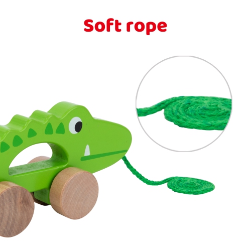 TOOKYLAND Jouet à Tirer en Bois - Crocodile, 18 Mois et +