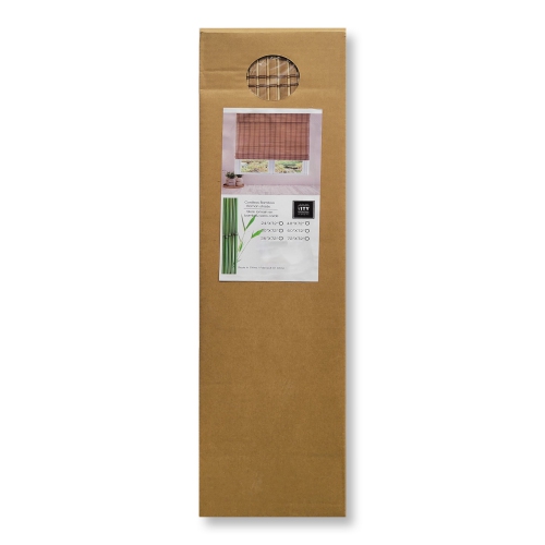 ITY International - Bamboo Window Roman Shade, Cordless, 60" x 72", Brown
