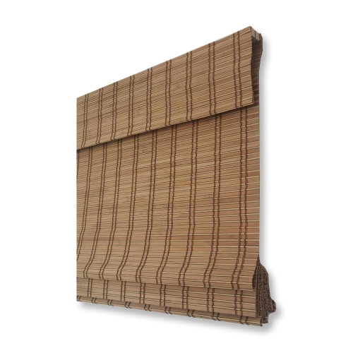 ITY International - Bamboo Window Roman Shade, Cordless, 36" x 72", Brown