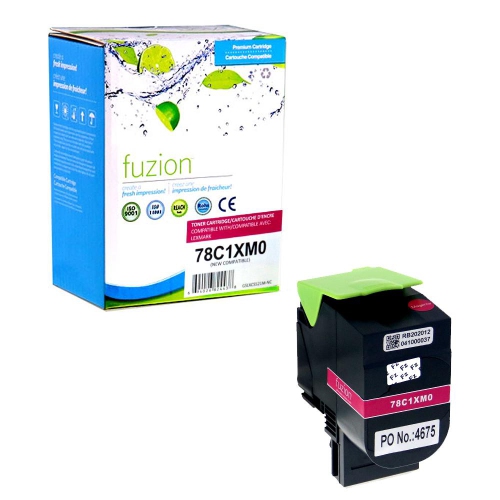 Fuzion Compatible Lexmark 78C1XM0 Toner - Magenta
