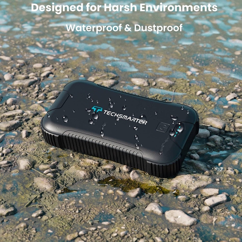 Techsmarter Rugged & Waterproof 30000mAh 45W USB-C PD Power Bank/Laptop Portable Charger for iPhone 14, 13, 12, Samsung S22, S21, S20, S10, iPad,