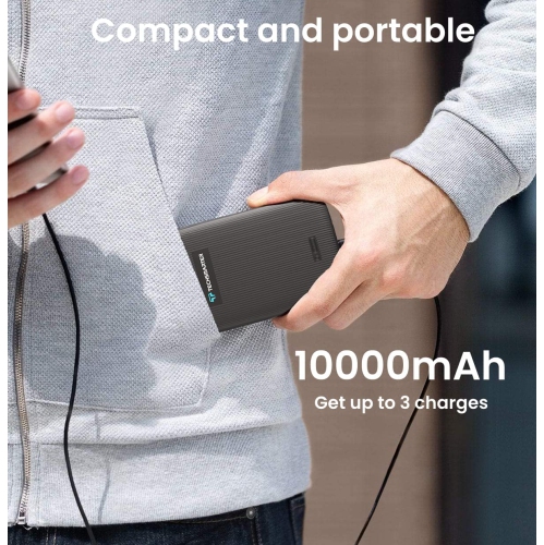 Techsmarter 10000mAh 18W USB-C PD Magnetic Wireless Power Bank/Charger for iPhone 12, 13, 14