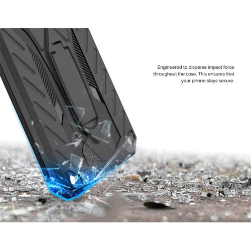 【CSmart】 Étui Coque rigide robuste et résistant aux chocs avec béquille pour iPhone 14 Plus, Rouge