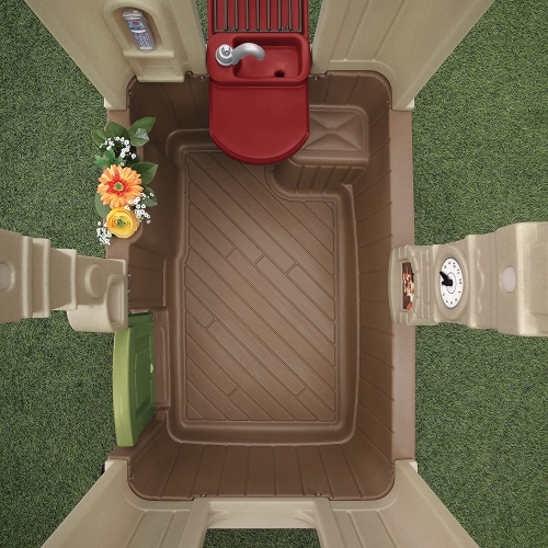 Step2 Happy Home Cottage & Grill Maison de jeu pour enfants Bleu - 853000