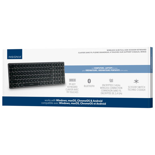 Clavier Bluetooth sans fil mince d'Insignia - Gris - Exclusivité de Best Buy