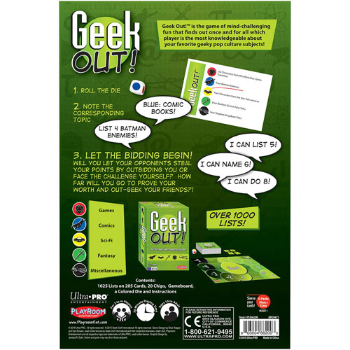 Ultra PRO Geek Out! Trivia Party Board Game: Original Edition