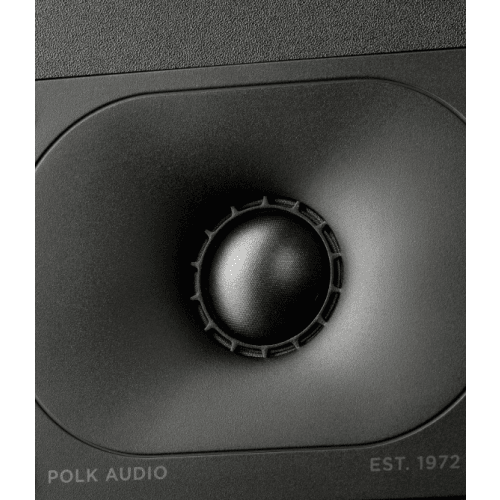 Polk Monitor Wired Hi-Res Audio Dolby Atmos Tweeter Balanced Woofer Midnight Black Bookshelf Speakers