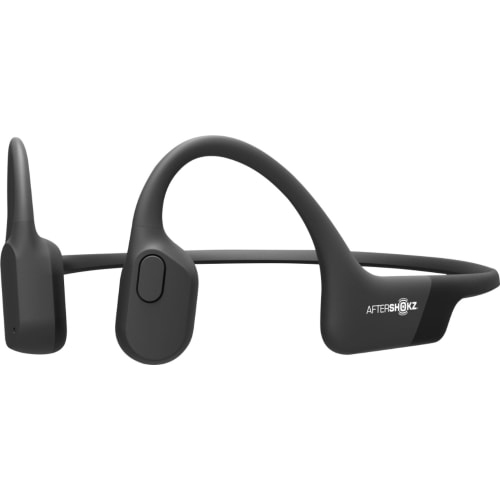 AfterShokz Aeropex Wireless On Ear Noise Canceling Lightweight Cosmic Cosmic Black Bone Conduction Headphones