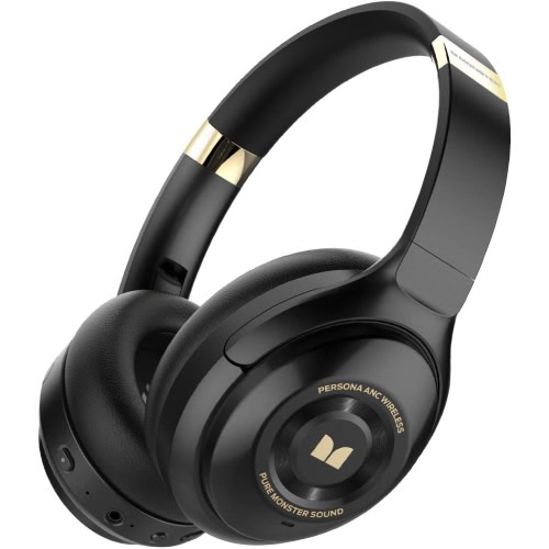 Casque d’écoute sans fil Bluetooth à suppression du bruit MH31902 de Monster – Noir