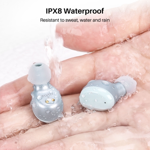 TOZO T6 In-Ear Sound Isolating True Wireless Headphones Bluetooth Earbuds IPX8 Water Resistance - Blue