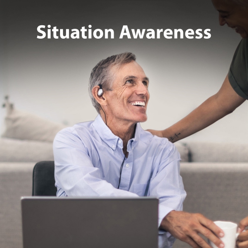 Avantree Resolve - Wired Open-Ear Earbuds & Microphone with in-Line Controls and Wrap Around Over-Ear Hook, Surroundings Awareness, 3.5mm AUX Jack