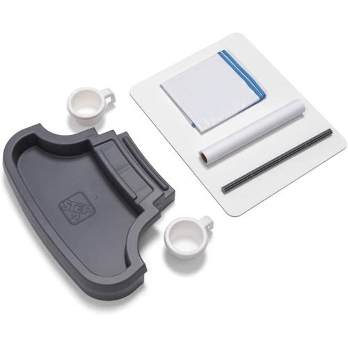 Step2 Deluxe Creative Projects Art Desk with Splat Mat, Gray - 498499