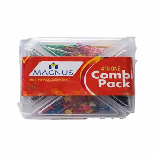 Clips en métal pour reliure 4 en 1, trombones, punaises, épingles en T pour bricolage et boîte de jeu de perles